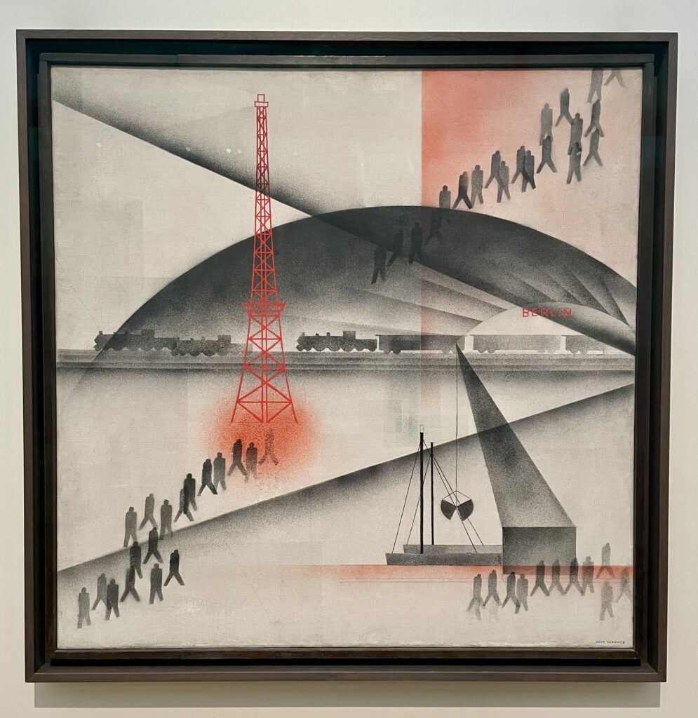Oskar Nerlinger, The Early Train, on view at the Kimbell Art Museum's new exhibit Modern Art and Politics in Germany 1910–1945