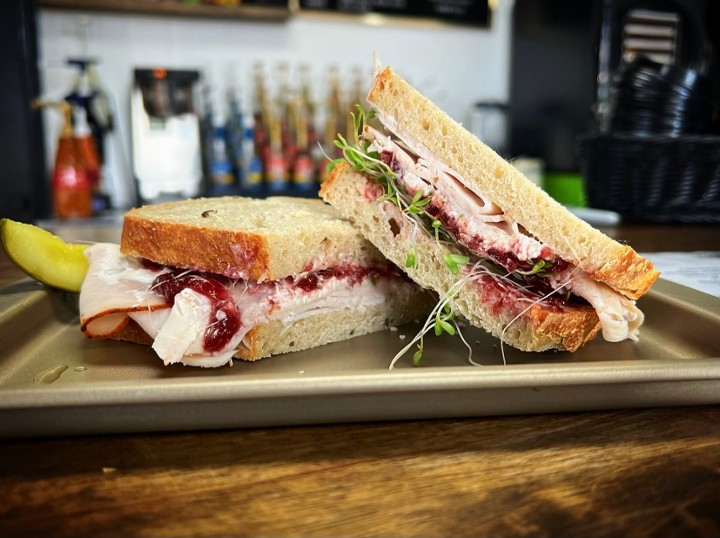 Sour Boule sandwich on fresh sourdough bread