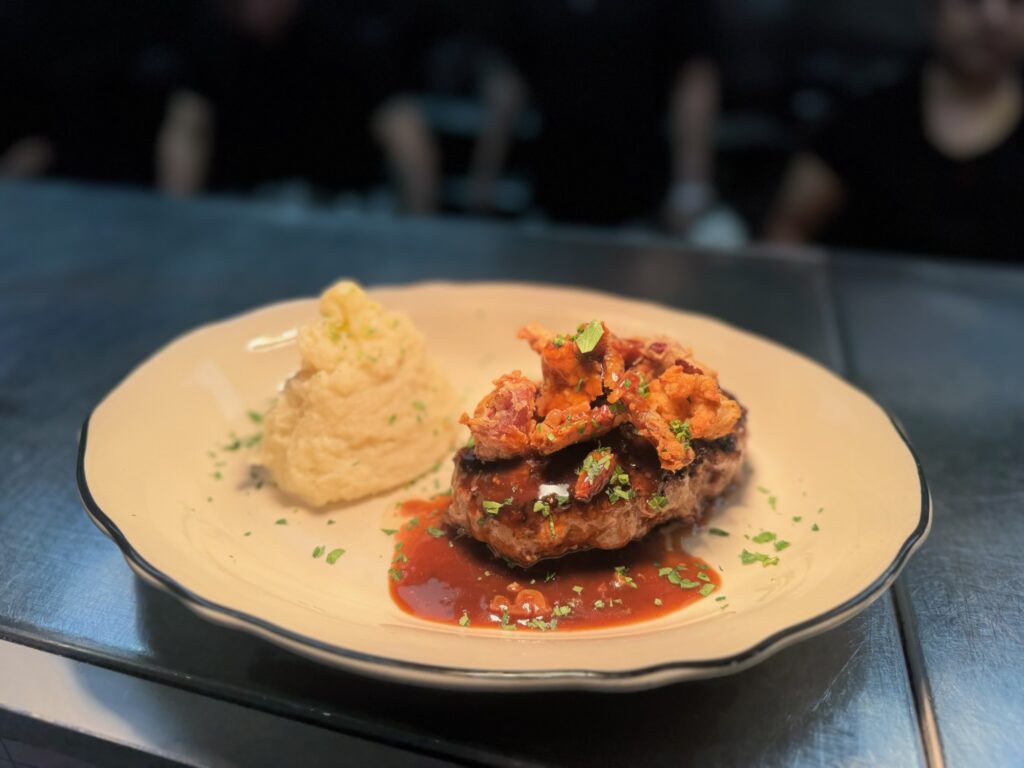 F1 Bar & Grill wagyu Salisbury steak