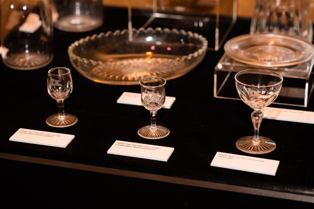 The Titanic Exhibit - artifacts from The White Star Line