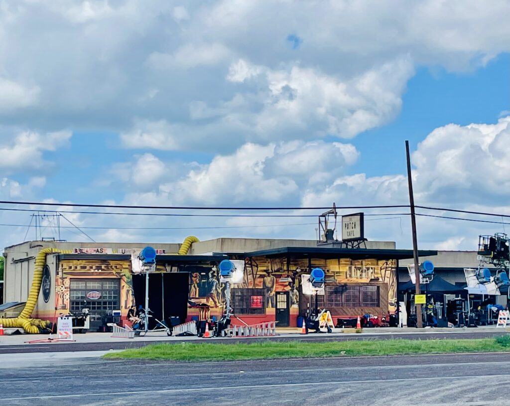 Landman - The Patch Cafe during filming of Season Two