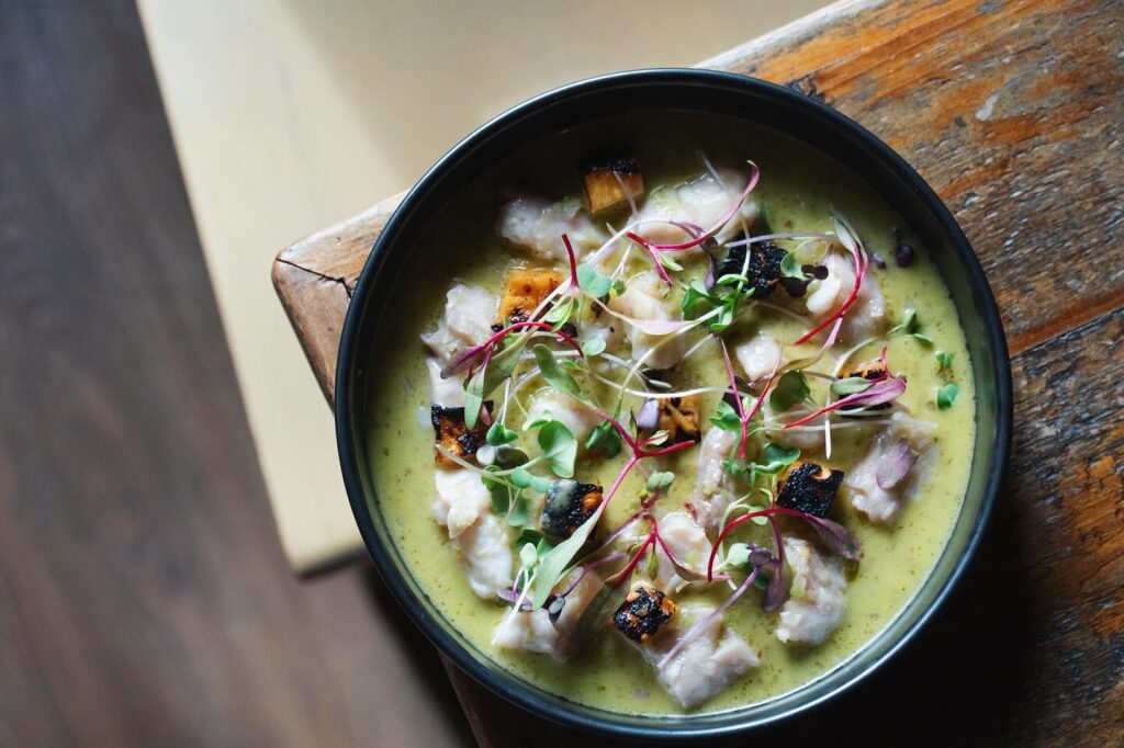 Tinie's new raw bar includes this snapper crudo.