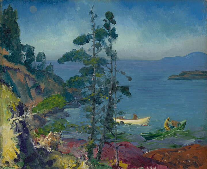 George Bellows -Evening Blue (Tending the Lobster Traps, Early Morning)