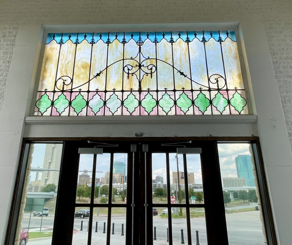 Front door stained glass