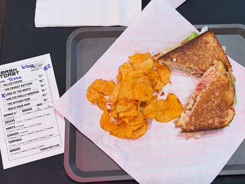 Smash Toast Foods custom grilled cheese