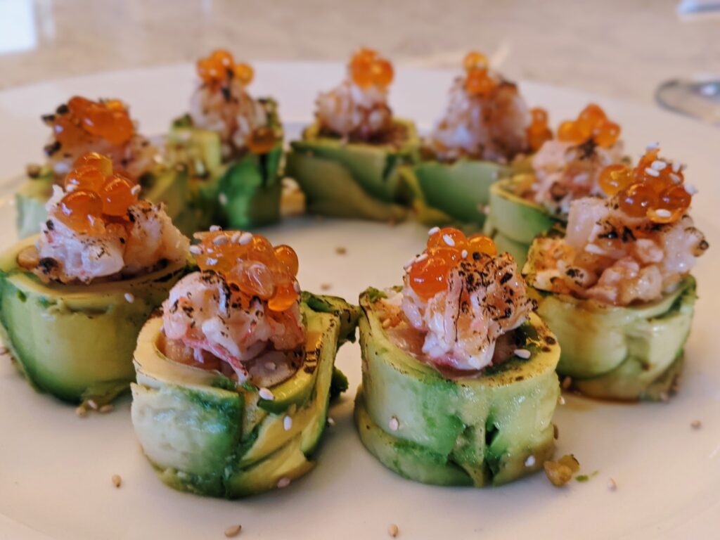 creative sushi at Oishii Colonial