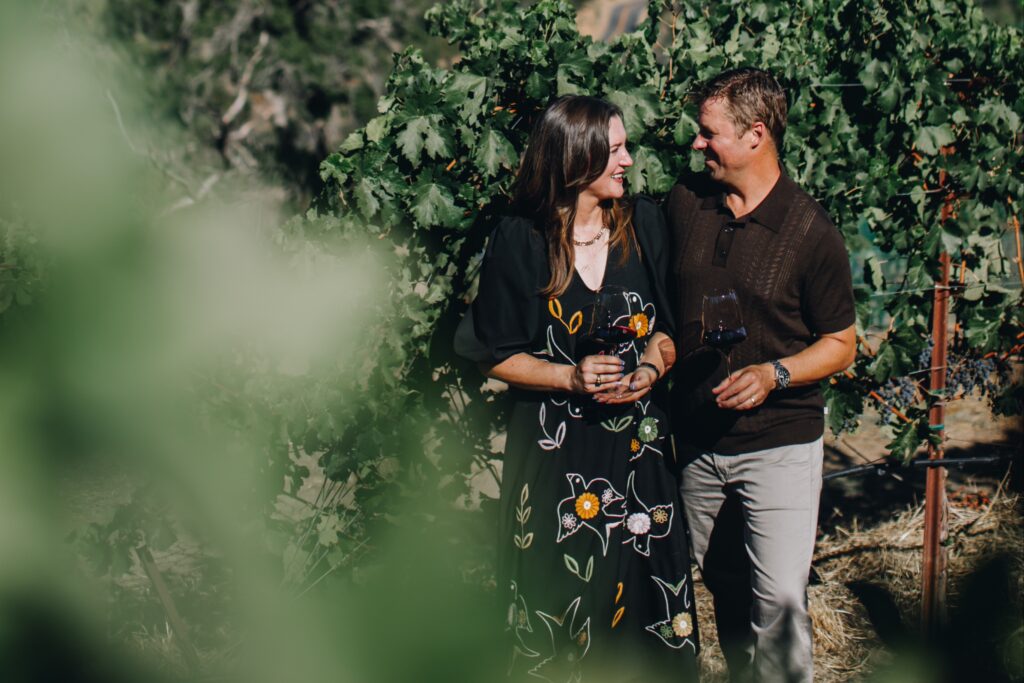 Lucia Hossfeld and Chad McComber are the winemakers at Hossfeld Winery