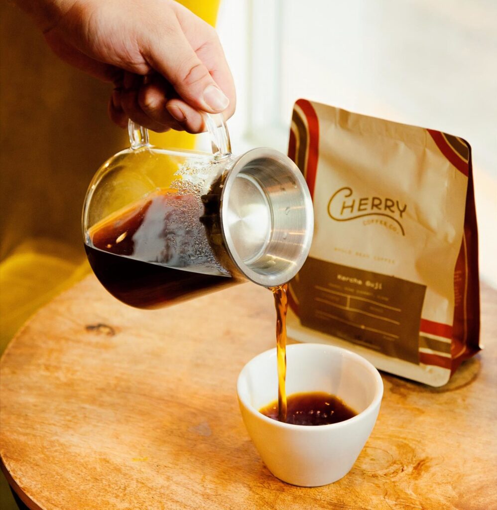 Cherry Coffee Shop, roasts its own beans