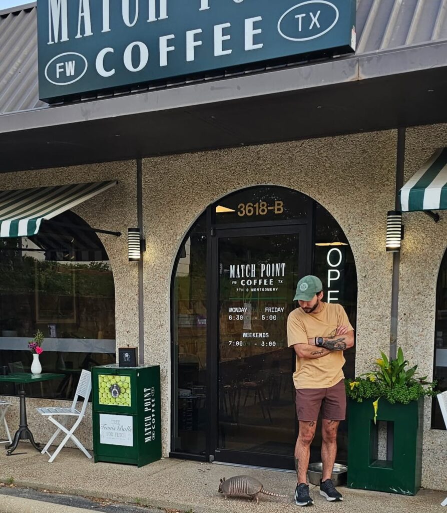 Match Point near the entrance to Monticello