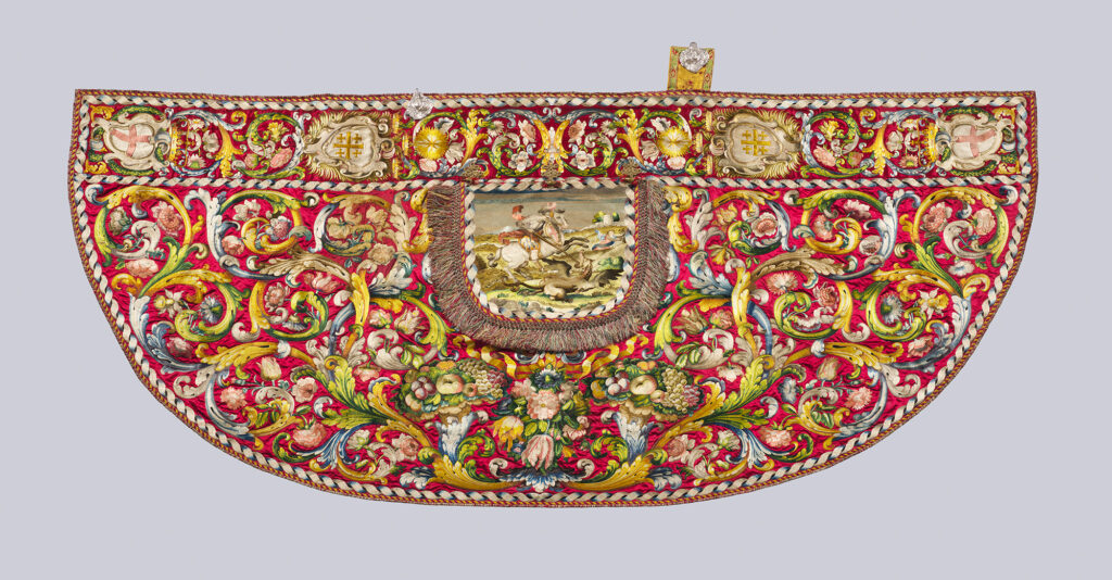 Genoese vestments showing St. George slaying a dragon