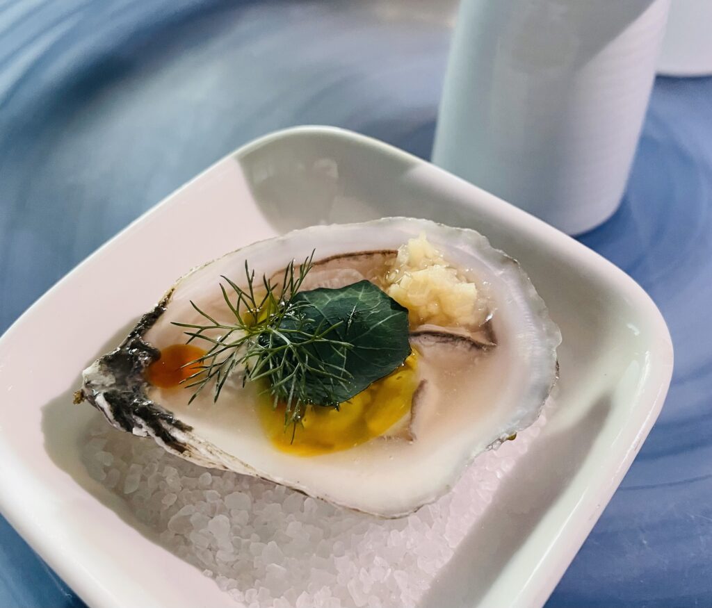East coast oyster in mignonette sauce