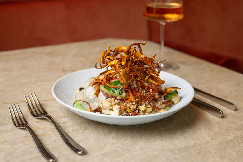 The Farro Bowl at Cafe Mirador.