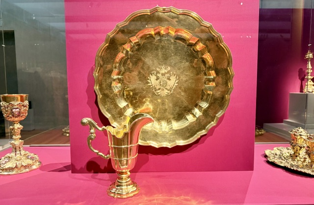 Ewer and Basin in gilt silver by Daniel L. Schaffler. Circa 1721-25.