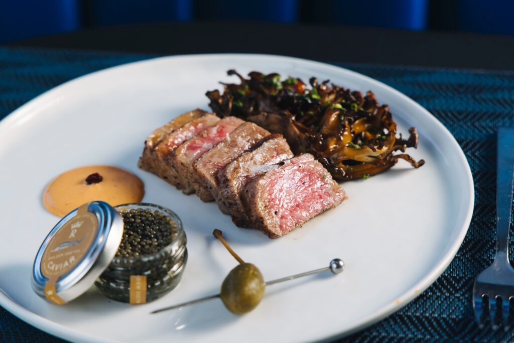 Try the fork tender, A5 Wagyu for a real treat at Wicked Butcher