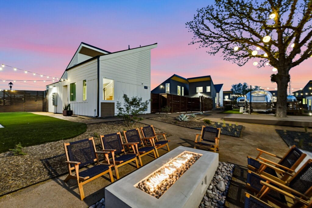 Hotel Soma - Shared fire pits make the stay a communal experience
