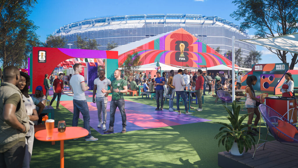 FIFA - The Pavilion outside Dallas Stadium will be a welcoming environment