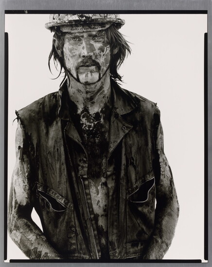 Beneath the Surface - Tom Stroud, oil field worker, Velma, Oklahoma, by Richard Avedon