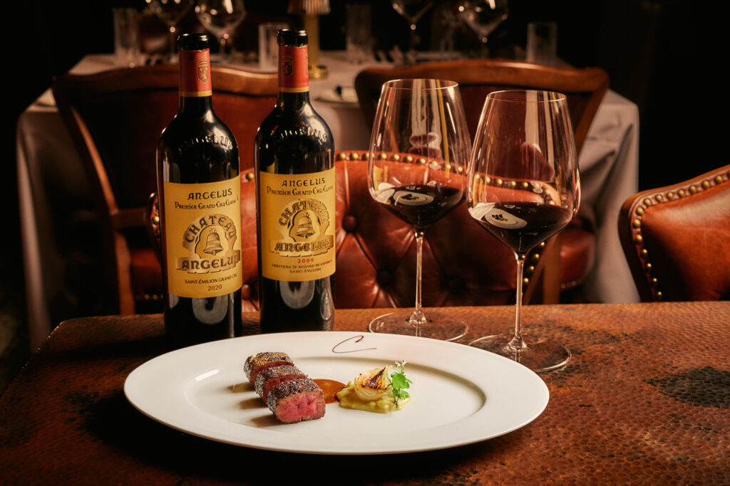 The Chateau Angelus Dinner featured espresso crusted venison loin