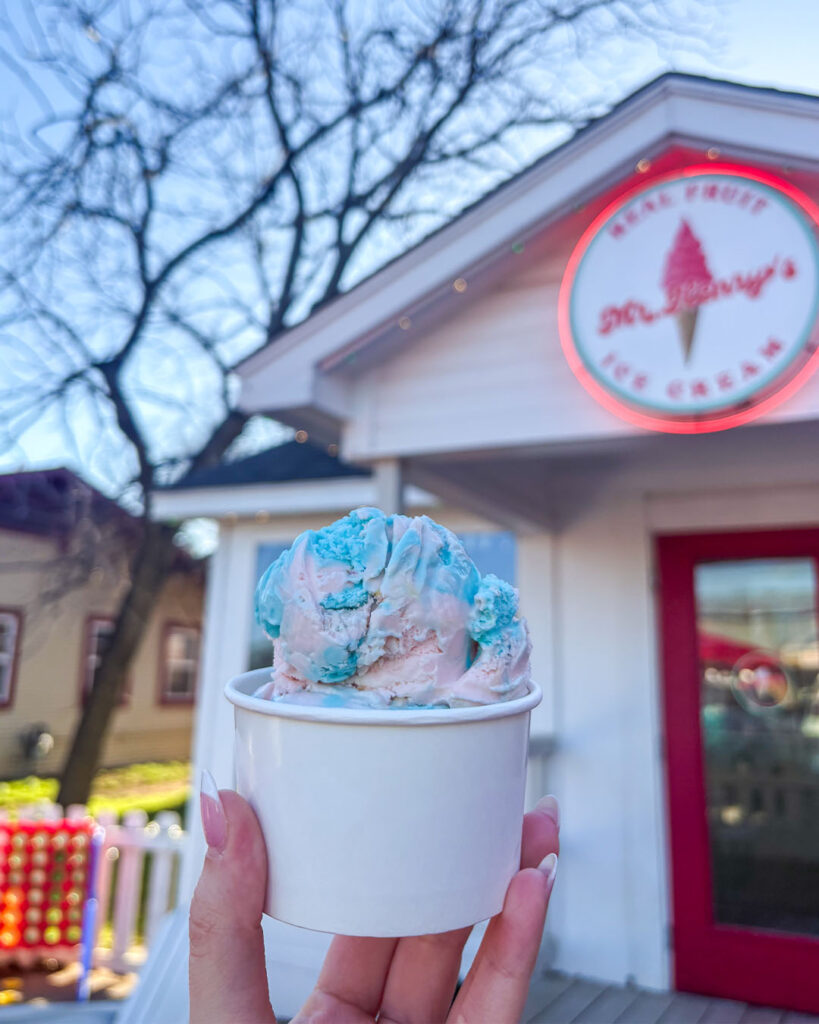 Mr. Henry's is a New Zeeland style twist. Picture here is cotton candy