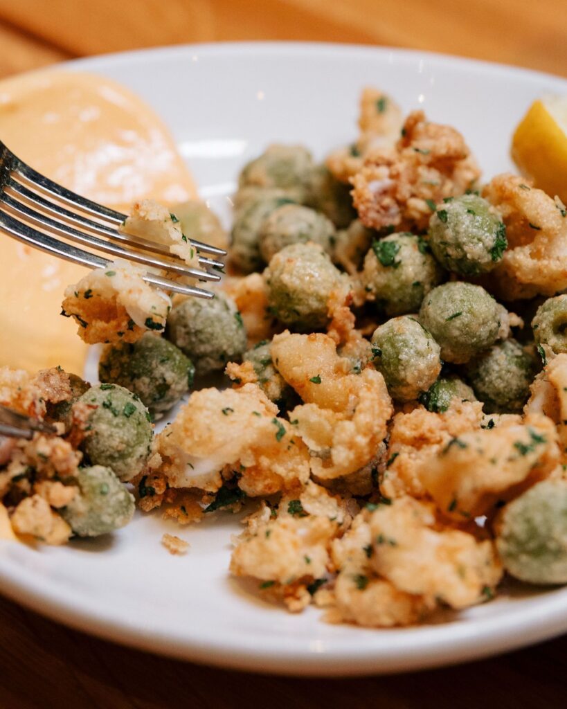 Piattello Italian's famous fried calamari and olives