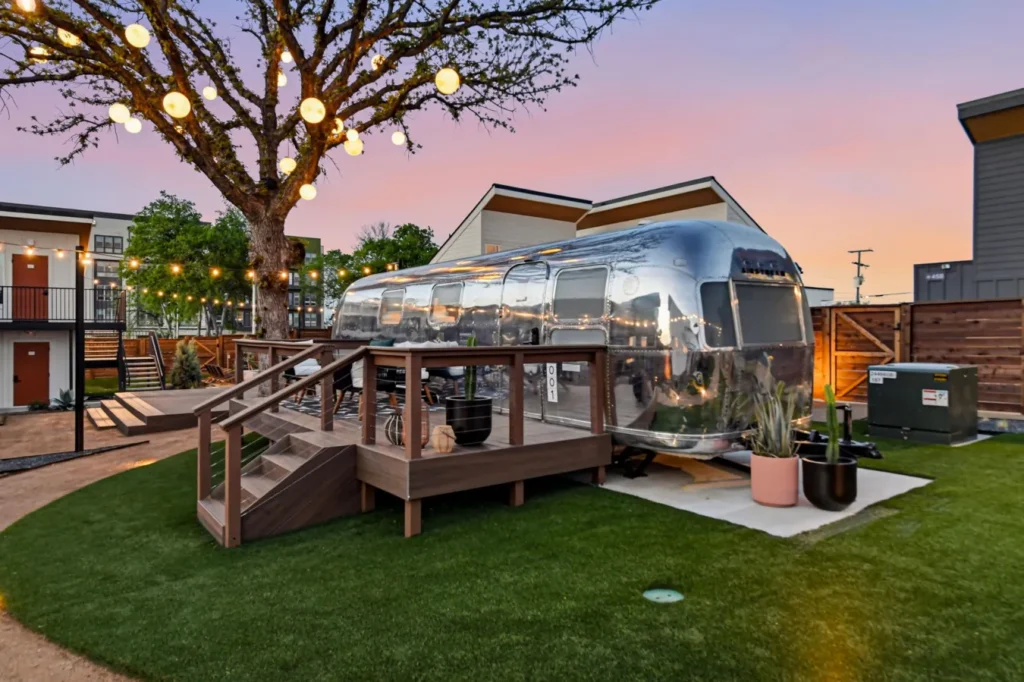 Hotel SOMA features unique casita style stays on the Southside.
