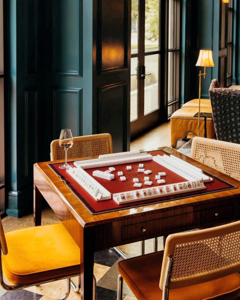 Bowie House Mahjong Mondays in the Billet Room.